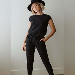 Black Jersey Jumpsuit